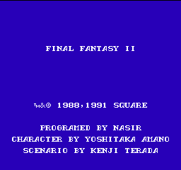 Final Fantasy II (USA) (Proto) Title Screen